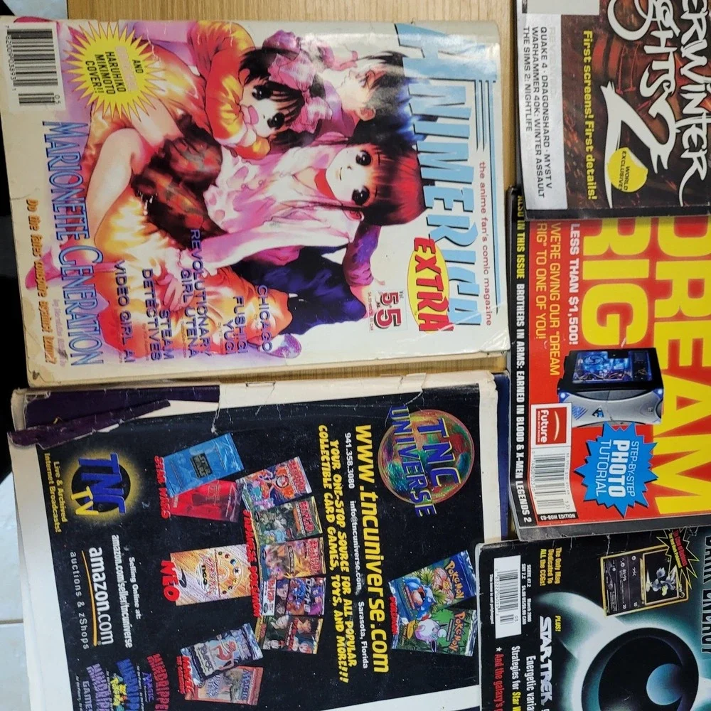 Vintage Magazine Lot‎ PC Gamer Dec 2005 Scrye March 2000 Animerica Extra Vol. 5